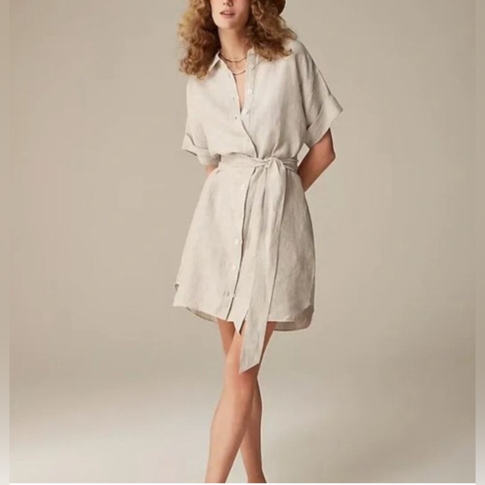 🆕 J. Crew Capitaine Shirtdress in Linen. Size XXL. New with tags. - Picture 3 of 9